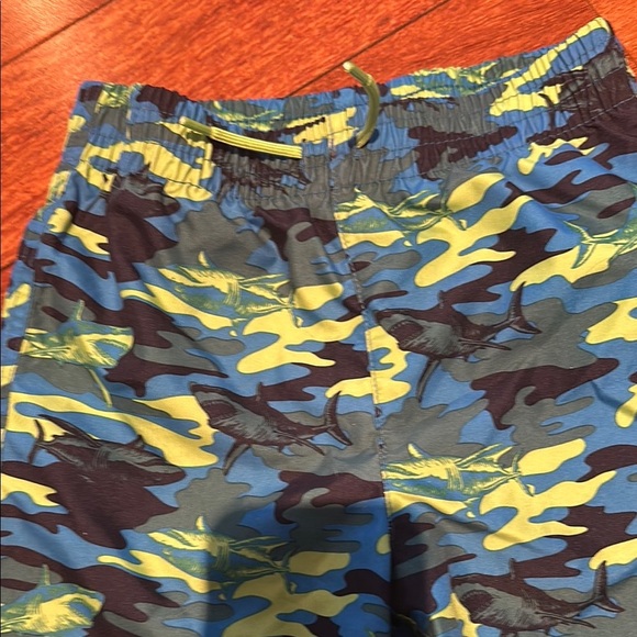 Joe Fresh Kids Swim Trunks - Blue and Green Camo - Picture 5 of 6